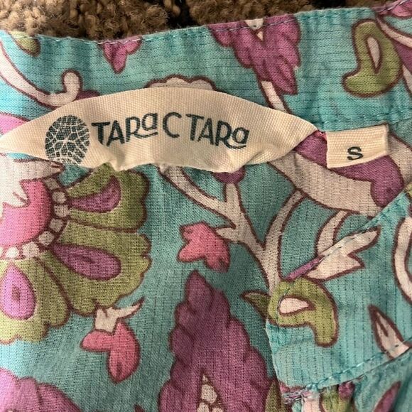 TARa C TARa Turquoise Pink Floral Co-ord Set Size S - Picture 10 of 14